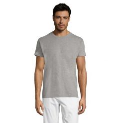 Koszulka Regent Melange Slim Unisex Dla Dorosłych. Szare bluzki damskie SOL'S, l, bez wzorów, bez kołnierzyka, bez ramiączek. Za 40.99 zł.