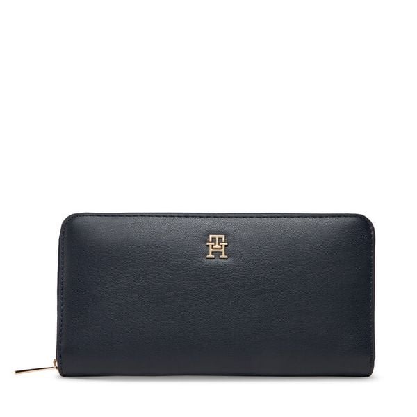 Portfel Tommy Hilfiger. Niebieskie portfele damskie Tommy Hilfiger, bez wzorów. Za 210.99 zł.