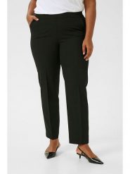 KAFFE curve Spodnie chino w kolorze czarnym rozmiar: 48. Czarne spodnie materiałowe damskie KAFFE curve, bez wzorów, z materiału. Za 192.79 zł.