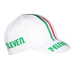 Czapka rowerowa Gist Equipe Vintage 7-Eleven. Białe czapki damskie GIST, na wiosnę, bez wzorów, z materiału. Za 96.15 zł.