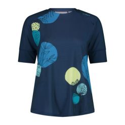 Koszulka techniczna z wzorem damska CMP. Czarne koszulki damskie CMP, l, bez wzorów, bez kołnierzyka, bez ramiączek. Za 209.00 zł.