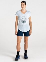 Dare 2b Koszulka sportowa "Serene Tee" w kolorze białym rozmiar: 42. Białe koszulki sportowe damskie Dare 2b, bez wzorów, z wiskozy, bez ramiączek, outdoorowe. Za 43.88 zł.