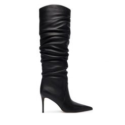 Kozaki MICHAEL Michael Kors. Czarne kozaki damskie MICHAEL Michael Kors, bez obcasa, na szpilce, bez zapięcia. Za 1,469.00 zł.