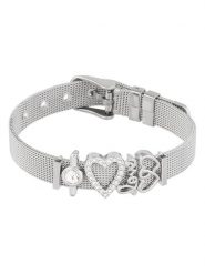 U.S. Polo Assn. Bransoletka z elementami ozdobnymi rozmiar: onesize. Szare bransoletki damskie U.S. Polo Assn., metalowe. Za 100.99 zł.