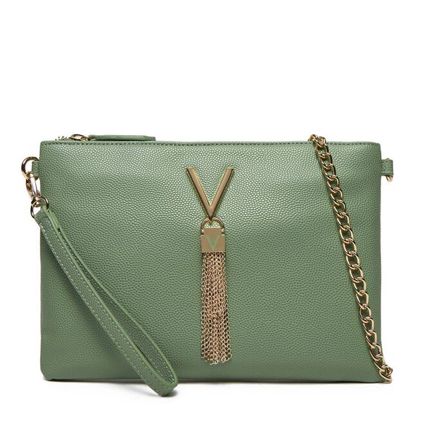 Torebka Valentino. Zielone torebki wieczorowe damskie Valentino, bez wzorów, bez dodatków. Za 209.99 zł.