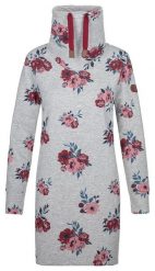 Damska sukienka-bluza Loap Ebunka szara. Szare bluzy damskie Scarpa, m, bez wzorów, z bawełny, bez kaptura. Za 184.99 zł.