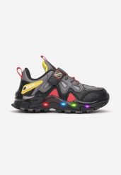Czarno-Czerwone Buty Sportowe LED Sketyai. Czarne buty sportowe dziewczęce Born2be, ze skóry, przed kostkę, bez zapięcia. Za 89.99 zł.