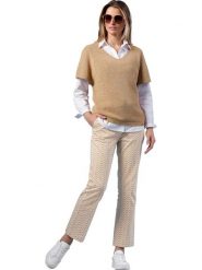 Heine Sweter w kolorze jasnobrązowym rozmiar: 50. Brązowe swetry klasyczne damskie Heine, bez kołnierzyka. Za 59.95 zł.