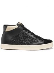 Geox Sneakersy "Blomiee" w kolorze złoto-czarnym rozmiar: 36. Czarne obuwie sportowe damskie Geox, z materiału, za kostkę, bez zapięcia. Za 202.50 zł.