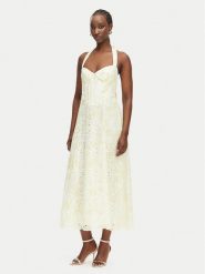 Bardot Sukienka letnia Pollie 60344DB Żółty Regular Fit. Żółte sukienki damskie Bardot, bez wzorów, z syntetyku, bez ramiączek. Za 819.99 zł.