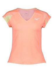 Mizuno Koszulka funkcyjna w kolorze pomarańczowym rozmiar: L. Pomarańczowe koszulki damskie Mizuno, l, bez wzorów, bez kołnierzyka, bez ramiączek. Za 83.62 zł.