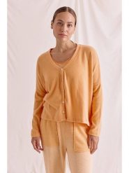 Cotton Candy Kardigan "Ori" w kolorze brzoskwiniowym rozmiar: XS. Pomarańczowe kardigany damskie Cotton Candy, xs, bez wzorów. Za 136.45 zł.
