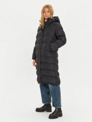 Pepe Jeans Płaszcz zimowy Bibi PL402437 Czarny Loose Fit. Czarne płaszcze damskie Pepe Jeans, na zimę, xs, bez wzorów, z jeansu, bez kaptura. Za 939.99 zł.