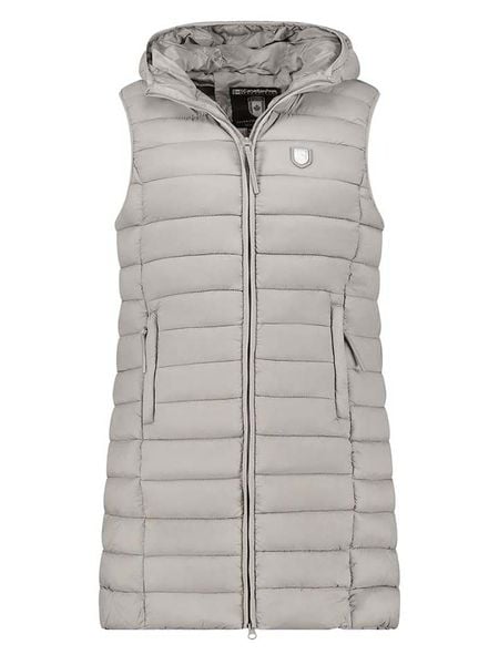 Canadian Peak Kamizelka pikowana "Vakitaleak" w kolorze jasnoszarym rozmiar: XXL. Szare kamizelki damskie Canadian Peak, xxl, bez wzorów, bez kaptura. Za 104.89 zł.