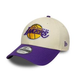 Czapka New Era 9Forty Los Angeles Lakers. Białe czapki z daszkiem damskie New Era, bez wzorów, z bawełny. Za 168.00 zł.