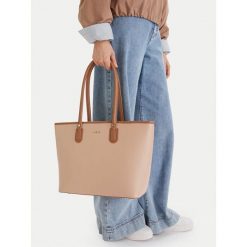 Torebka MEXX. Brązowe shopper bag Mexx, bez wzorów, bez dodatków. Za 299.99 zł.