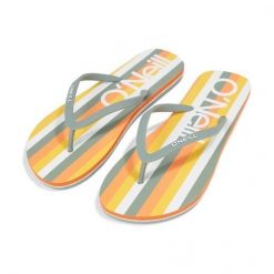 ONeill Japonki O'Neill Profilie Graphic Sandals 92800614016 zielone. Zielone klapki damskie bez wzorów, z materiału, bez obcasa, bez zapięcia. Za 206.28 zł.