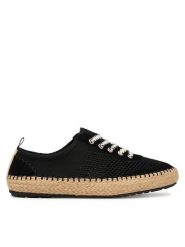 EMU Australia Espadryle Jaida W13274 Czarny. Czarne espadryle damskie EMU Australia, bez wzorów, z materiału, bez obcasa. Za 338.99 zł.