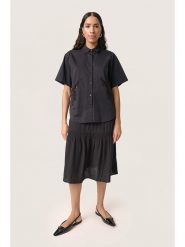 Soaked in Luxury Bluzka w kolorze czarnym rozmiar: M. Czarne bluzki damskie Soaked in Luxury, m, bez wzorów, z wiskozy, bez kołnierzyka, bez ramiączek. Za 165.99 zł.