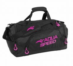 Torba sportowa na basen AQUA SPEED 73 - średnia. Czarne torby sportowe Aqua-Speed, bez wzorów, średnie. Za 119.90 zł.
