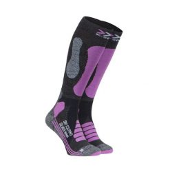 Skarpety X-SOCKS SKI TOURING SILVER 4.0 Purple Grey. Fioletowe skarpetki damskie X Socks, bez wzorów. Za 90.00 zł.