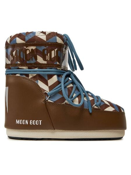 Moon Boot Śniegowce 80D1409550 Brązowy. Brązowe śniegowce damskie Moon Boot, ze skóry. Za 619.99 zł.