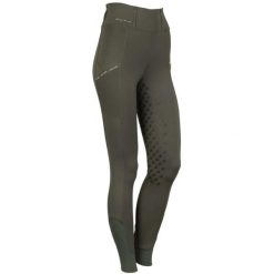 Damskie legginsy jeździeckie z pełną przyczepnością Harry's Horse Just Ride. Zielone legginsy damskie HARRYS HORSE, s, bez wzorów, z elastanu. Za 281.70 zł.