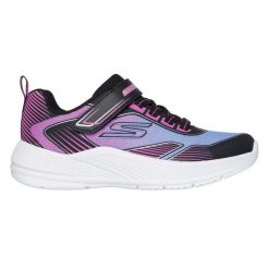 Buty SKECHERS MICROSPEC ADVANCE OASIS Fioletowy. Czarne obuwie trekkingowe damskie Skechers, z materiału, bez zapięcia. Za 155.99 zł.