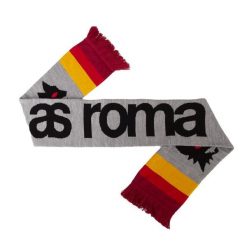 Szalik retro dla dorosłychi AS Roma. Szare szaliki damskie COPA FOOTBALL, bez wzorów. Za 109.81 zł.