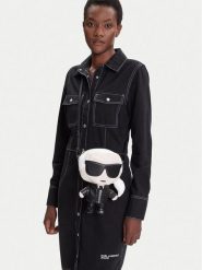 KARL LAGERFELD Torebka A3W30186 Czarny. Czarne listonoszki damskie KARL LAGERFELD, bez wzorów, ze skóry, bez dodatków. Za 1,299.00 zł.