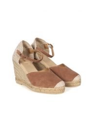 Geox Espadryle "Gelsa" | D25TPA 00022 | Kobieta | Różowy. Czerwone espadryle damskie Geox, bez wzorów, ze skóry, bez obcasa, na koturnie. W wyprzedaży za 289.00 zł.