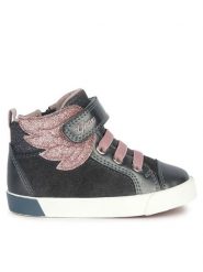 Geox Sneakersy B Kilwi Girl B36D5A 022NF C9F8W M Szary. Szare buty sportowe dziewczęce Geox, ze skóry, bez zapięcia. Za 239.99 zł.