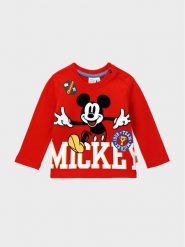 Original Marines Bluzka MICKEY MOUSE DCAV0617NM Czerwony Regular Fit. Czerwone t-shirty i koszulki chłopięce Original Marines, bez wzorów, z bawełny, bez kołnierzyka, bez ramiączek. Za 89.99 zł.