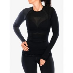 Bluza termoaktywna damska Ortovox 120 Comp Light Long Sleeve. Czarne bluzy damskie ORTOVOX, na zimę, bez wzorów, bez kaptura. Za 398.99 zł.