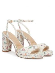 Aldo Sandały Gracious 14298548 Biały. Białe sandały damskie ALDO, bez wzorów, ze skóry, bez obcasa, na słupku, bez zapięcia. Za 339.99 zł.