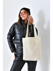 Lucky Bees Shopper bag w kolorze kremowym - 33 x 45 x 10 cm rozmiar: onesize. Brązowe shopper bag Lucky Bees, bez wzorów, z materiału, na ramię, bez dodatków. Za 65.85 zł.