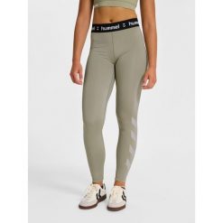 Damskie legginsy Hummel Pulse. Szare legginsy damskie Hummel, bez wzorów. Za 163.50 zł.
