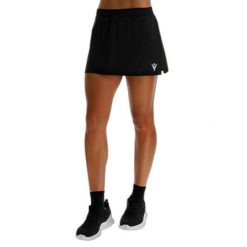 Damskie spódnico-spodenkiMacron Carolina. Czarne sukienki damskie Macron, bez wzorów, sportowe, bez ramiączek. Za 252.00 zł.