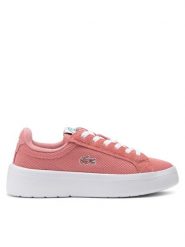 Lacoste Sneakersy Carnaby Platform Lite 747SFA0084 Różowy. Czerwone obuwie sportowe damskie Lacoste, z materiału, bez zapięcia. Za 359.99 zł.