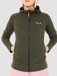 Salewa Kurtka funkcyjna "Sella AM" w kolorze oliwkowym rozmiar: 40. Zielone kurtki sportowe damskie Salewa, bez wzorów, z materiału, bez kaptura. Za 679.95 zł.