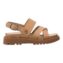 Sandały TIMBERLAND CLAIREMONT WAY CROSS S Brązowy. Brązowe sandały damskie Timberland, bez wzorów, ze skóry, bez obcasa, bez zapięcia. Za 406.99 zł.