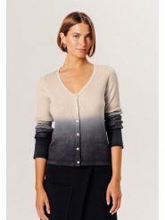 Rodier Wełniany kardigan w kolorze beżowo-antracytowym rozmiar: M. Brązowe kardigany damskie Rodier, m, bez wzorów, z wełny. Za 278.45 zł.