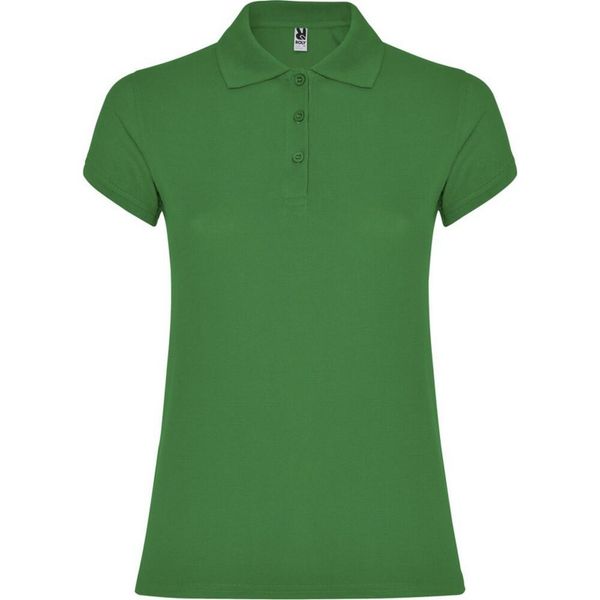 Damska Koszulka Polo W Gwiazdki. Zielone koszulki sportowe damskie ROLY, xl, bez wzorów, bez ramiączek. Za 60.99 zł.