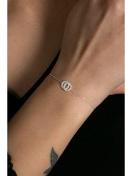 Heliophilia Srebrna bransoletka z cyrkoniami rozmiar: onesize. Szare bransoletki damskie Heliophilia, srebrne. Za 39.99 zł.