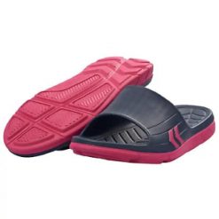 Klapki damskie sportowe na basen JENSEN SANDAL. Niebieskie klapki damskie Hummel, bez wzorów, bez obcasa, bez zapięcia. Za 109.00 zł.