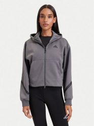 Adidas Bluza Adidas Z.N.E. Cropped KF6394 Szary ciemny Loose Fit. Szare bluzy damskie Adidas, l, bez wzorów, z syntetyku, bez kaptura. Za 403.99 zł.