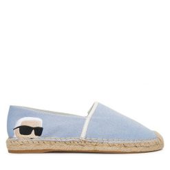 Espadryle KARL LAGERFELD. Niebieskie espadryle damskie KARL LAGERFELD, bez wzorów, bez obcasa. Za 659.99 zł.