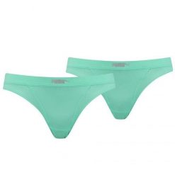 Figi Damskie 907632 Micro Mesh (zestaw 2 Sztuk). Brązowe figi Puma, bez wzorów, z elastanu. Za 29.99 zł.