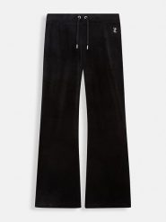 Juicy Couture Spodnie dresowe w kolorze czarnym rozmiar: L. Czarne spodnie dresowe damskie Juicy Couture, l, bez wzorów, z dresówki. Za 173.99 zł.