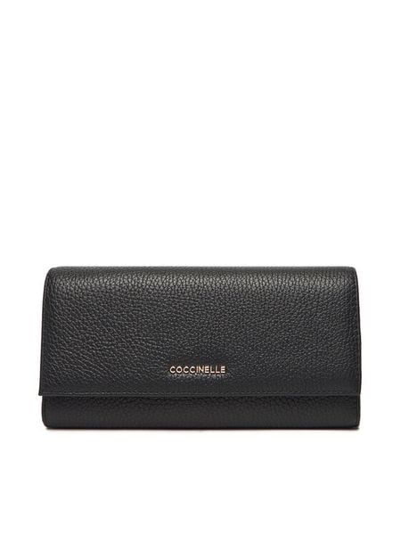 Coccinelle Portfel E2 MW5 11 03 01 Czarny. Czarne portfele damskie Coccinelle, bez wzorów, ze skóry. Za 519.99 zł.